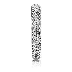 Pandora sterling silver cubic zirconia ring size 6